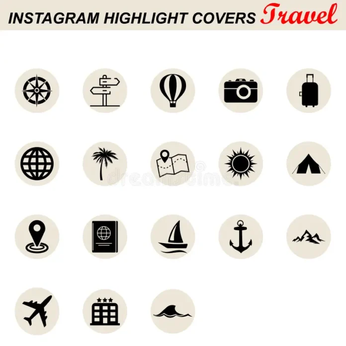 travel instagram highlight cover